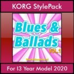 The Greatest Styles By PK Vol. 06  - Blues and Ballads Vol. 01 - 60 Styles / Song Styles for KORG I3 Year Model 2020 in STY format
