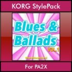 The Greatest Styles By PK Vol. 06  - Blues and Ballads Vol. 01 - 60 Styles / Song Styles for KORG PA2X in STY format