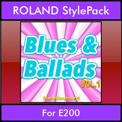 The Greatest Styles By PK Vol. 06 - Blues and Ballads Vol. 01 - 60 Styles / Song Styles for ROLAND E200 in STL format The Greatest Styles By PK Vol. 06 - Blues and Ballads Vol. 01 - 60 Styles / Song Styles for ROLAND E200 in STL format
