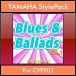 The Greatest Styles By PK Vol. 06  - Blues and Ballads Vol. 01 - 60 Styles / Song Styles for YAMAHA CVP203 in STY format