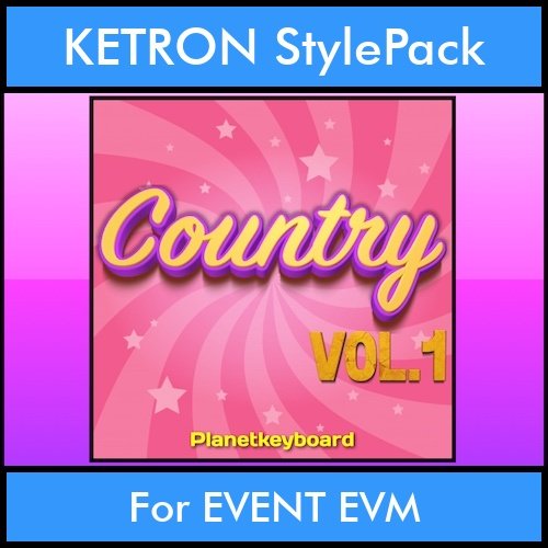 The Greatest Styles By PK Vol. 07 - Country Vol. 01 - 60 Styles / Song Styles for KETRON EVENT EVM in KST format The Greatest Styles By PK Vol. 07 - Country Vol. 01 - 60 Styles / Song Styles for KETRON EVENT EVM in KST format