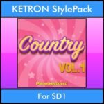 The Greatest Styles By PK Vol. 07  - Country Vol. 01 - 60 Styles / Song Styles for KETRON SD1 in PAT format