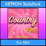 The Greatest Styles By PK Vol. 07  - Country Vol. 01 - 60 Styles / Song Styles for KETRON SD5 in PAT format