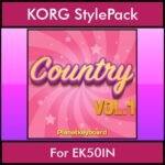 The Greatest Styles By PK Vol. 07  - Country Vol. 01 - 60 Styles / Song Styles for KORG EK50IN in STY format
