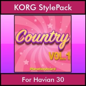 The Greatest Styles By PK Vol. 07  - Country Vol. 01 - 60 Styles / Song Styles for KORG Havian 30 in STY format