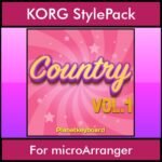 The Greatest Styles By PK Vol. 07  - Country Vol. 01 - 60 Styles / Song Styles for KORG microArranger in STY format