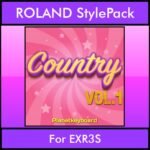The Greatest Styles By PK Vol. 07  - Country Vol. 01 - 60 Styles / Song Styles for ROLAND EXR3S in STL format