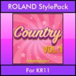 The Greatest Styles By PK Vol. 07  - Country Vol. 01 - 60 Styles / Song Styles for ROLAND KR11 in STL format