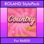 The Greatest Styles By PK Vol. 07  - Country Vol. 01 - 60 Styles / Song Styles for ROLAND RA800 in STL format