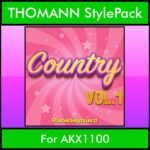 The Greatest Styles By PK Vol. 07  - Country Vol. 01 - 60 Styles / Song Styles for THOMANN AKX1100 in STY format