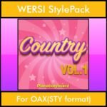 The Greatest Styles By PK Vol. 07  - Country Vol. 01 - 60 Styles / Song Styles for WERSI OAX(STY format) in STY format