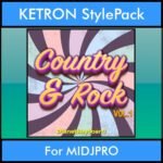 The Greatest Styles By PK Vol. 08  - Country and Rock Vol. 01 - 60 Styles / Song Styles for KETRON MIDJPRO in KST format