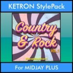 The Greatest Styles By PK Vol. 08  - Country and Rock Vol. 01 - 60 Styles / Song Styles for KETRON MIDJAY PLUS in PAT format