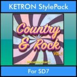 The Greatest Styles By PK Vol. 08  - Country and Rock Vol. 01 - 60 Styles / Song Styles for KETRON SD7 in KST format