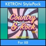 The Greatest Styles By PK Vol. 08  - Country and Rock Vol. 01 - 60 Styles / Song Styles for KETRON X8 in PAT format
