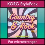 The Greatest Styles By PK Vol. 08  - Country and Rock Vol. 01 - 60 Styles / Song Styles for KORG microArranger in STY format