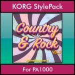 The Greatest Styles By PK Vol. 08  - Country and Rock Vol. 01 - 60 Styles / Song Styles for KORG PA1000 in STY format