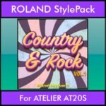 The Greatest Styles By PK Vol. 08  - Country and Rock Vol. 01 - 60 Styles / Song Styles for ROLAND ATELIER AT20S in STL format