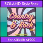 The Greatest Styles By PK Vol. 08  - Country and Rock Vol. 01 - 60 Styles / Song Styles for ROLAND ATELIER AT900 in STL format