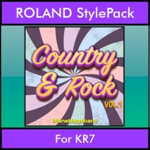 The Greatest Styles By PK Vol. 08  - Country and Rock Vol. 01 - 60 Styles / Song Styles for ROLAND KR7 in STL format