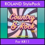 The Greatest Styles By PK Vol. 08  - Country and Rock Vol. 01 - 60 Styles / Song Styles for ROLAND KR11 in STL format