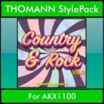 The Greatest Styles By PK Vol. 08  - Country and Rock Vol. 01 - 60 Styles / Song Styles for THOMANN AKX1100 in STY format