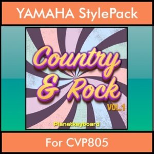 The Greatest Styles By PK Vol. 08  - Country and Rock Vol. 01 - 60 Styles / Song Styles for YAMAHA CVP805 in STY format