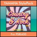 The Greatest Styles By PK Vol. 08  - Country and Rock Vol. 01 - 60 Styles / Song Styles for YAMAHA PSRI400 in STY format