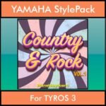 The Greatest Styles By PK Vol. 08  - Country and Rock Vol. 01 - 60 Styles / Song Styles for YAMAHA TYROS 3 in STY format