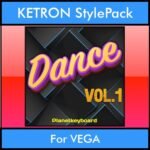 The Greatest Styles By PK Vol. 09  - Dance Vol. 01 - 60 Styles / Song Styles for KETRON VEGA in PAT format