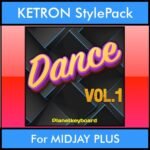 The Greatest Styles By PK Vol. 09  - Dance Vol. 01 - 60 Styles / Song Styles for KETRON MIDJAY PLUS in PAT format