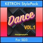 The Greatest Styles By PK Vol. 09  - Dance Vol. 01 - 60 Styles / Song Styles for KETRON SD3 in PAT format