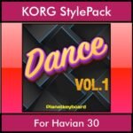 The Greatest Styles By PK Vol. 09  - Dance Vol. 01 - 60 Styles / Song Styles for KORG Havian 30 in STY format