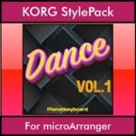 The Greatest Styles By PK Vol. 09  - Dance Vol. 01 - 60 Styles / Song Styles for KORG microArranger in STY format