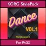 The Greatest Styles By PK Vol. 09  - Dance Vol. 01 - 60 Styles / Song Styles for KORG PA3X in STY format
