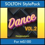 The Greatest Styles By PK Vol. 10  - Dance Vol. 02 - 60 Styles / Song Styles for SOLTON MS100 in PAT format