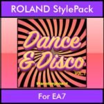 The Greatest Styles By PK Vol. 11  - Dance & Disco Vol. 01 - 60 Styles / Song Styles for ROLAND EA7 in STL format