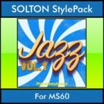 The Greatest Styles By PK Vol. 12  - Jazz Vol. 01 - 60 Styles / Song Styles for SOLTON MS60 in PAT format