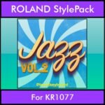 The Greatest Styles By PK Vol. 13  - Jazz Vol. 02 - 60 Styles / Song Styles for ROLAND KR1077 in STL format