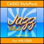 The Greatest Styles By PK Vol. 14  - Jazz Vol. 03 - 60 Styles / Song Styles for CASIO WK1800 in STL format