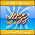 The Greatest Styles By PK Vol. 14  - Jazz Vol. 03 - 60 Styles / Song Styles for WERSI OAX(STY format) in STY format