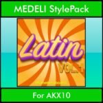 The Greatest Styles By PK Vol. 15  - Latin Vol. 01 - 60 Styles / Song Styles for MEDELI AKX10 in STY format