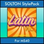 The Greatest Styles By PK Vol. 15  - Latin Vol. 01 - 60 Styles / Song Styles for SOLTON MS40 in PAT format