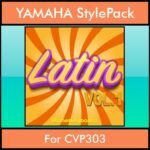 The Greatest Styles By PK Vol. 15  - Latin Vol. 01 - 60 Styles / Song Styles for YAMAHA CVP303 in STY format