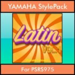 The Greatest Styles By PK Vol. 15  - Latin Vol. 01 - 60 Styles / Song Styles for YAMAHA PSRS975 in STY format