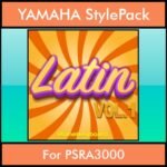 The Greatest Styles By PK Vol. 15  - Latin Vol. 01 - 60 Styles / Song Styles for YAMAHA PSRA3000 in STY format