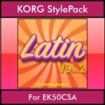 The Greatest Styles By PK Vol. 16  - Latin Vol. 02 - 60 Styles / Song Styles for KORG EK50CSA in STY format