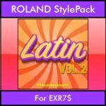 The Greatest Styles By PK Vol. 16  - Latin Vol. 02 - 60 Styles / Song Styles for ROLAND EXR7S in STL format