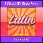 The Greatest Styles By PK Vol. 16  - Latin Vol. 02 - 60 Styles / Song Styles for ROLAND KR570 in STL format