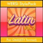 The Greatest Styles By PK Vol. 16  - Latin Vol. 02 - 60 Styles / Song Styles for WERSI OAX(STY format) in STY format